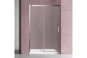 Душевая дверь в нишу Vincea Dice 120х200 профиль хром стекло прозрачное
