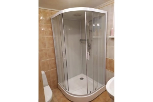 Душевая кабина Frank 80х80 белая стекло матовое - 2