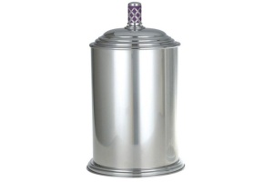 Ведро для мусора Boheme Murano хром с фиолетовым