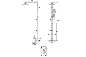 Душевая стойка Kaiser Sonat 34182 - 2