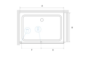 Душевая перегородка RGW Walk in 70х195 хром стекло прозрачное - 2
