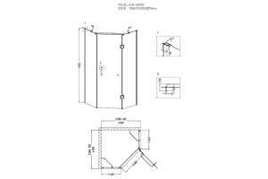 Душевой уголок Grossman Classic GR-8090 - 2
