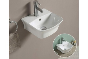 Раковина подвесной Ceramalux N 55 белый (78369С) - 2