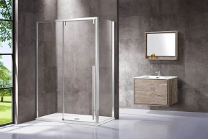 Боковая стенка Vincea Lugano 80х195 хром стекло прозрачное - 2