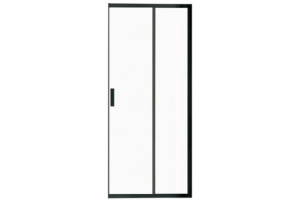 Душевая дверь Vincea Garda 90 черная стекло прозрачное