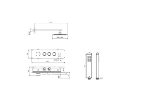 Душевой набор встраиваемый Excellent Krotos хром - 3