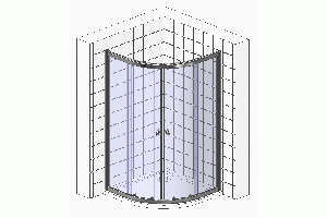Душевой уголок BelBagno Uno R 2 95 C Cr - 3