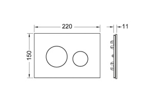 Лицевая панель TECEloop, стекло титан - 2
