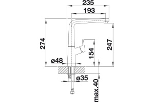Смеситель Blanco Avona 521267 для кухонной мойки - 3
