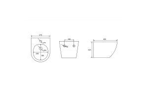 Биде подвесное Abber Bequem белое - 3