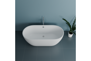 Ванна из литьевого мрамора Delice Olivia 165х80 белый - 3