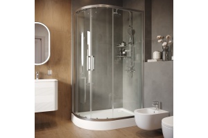 Душевой уголок STWORKI Лунд 120x80 см профиль хром матовый