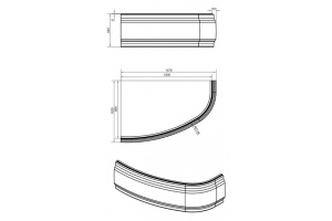 Фронтальная панель для ванны Cersanit Joanna 150 белая - 3