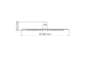 A116 Верхняя душевая насадка - 3