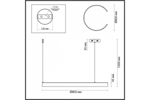 Подвесной светильник Lumion Indie 6535/57L - 3