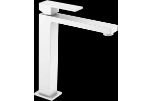 Смеситель для раковины Boheme Qubic белый матовый