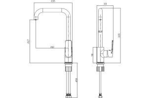 Смеситель Bien Torres BE51017105 для кухонной мойки - 2
