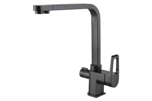 Смеситель Zorg Clean Water ZR 334 YF черный металлик для кухонной мойки