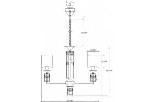 Подвесная люстра Moderli Slam V2691-5P - 2