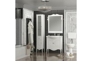 Шкаф-пенал Opadiris Брунелла 38 левый белый - 3