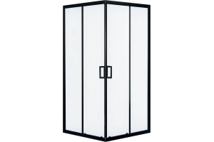 Душевой уголок Royal Bath HPD 90х80 профиль черный стекло матовое