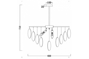 Подвесная люстра Freya Porto FR5104PL-06N - 3