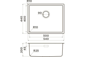 Мойка кухонная Omoikiri Tadzava 54-U/I - 3