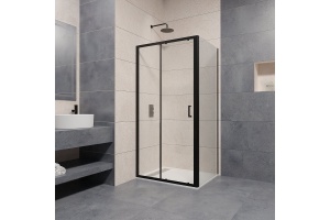 Душевой уголок RGW Passage PA-74B 150x100 профиль черный стекло прозрачное - 2