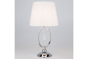 Настольная лампа декоративная Eurosvet Madera 01055/1 хром/прозрачный хрусталь Strotskis