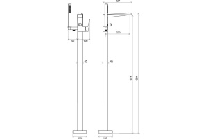 Смеситель для ванны Ravak Freedom хром (X070079) - 2
