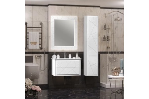 Зеркало с подсветкой Opadiris Луиджи 80 белый матовый - 3