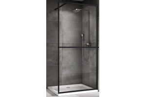 Душевая перегородка ABBER Immer Offen 120 профиль черный (AG60120B8)