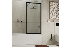 Abens 20W01-80 Matt black Fixed Стеклянная шторка