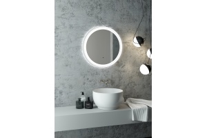 Зеркало круглое STWORKI Гриндстед 60 с подсветкой - 2