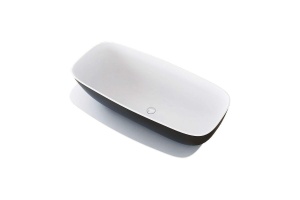 Ванна из литьевого мрамора Kolpa San Milo 174х75 черно-белая - 2