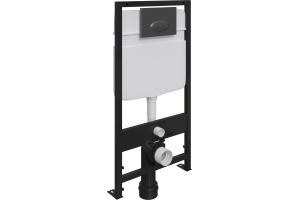 Комплект Унитаз подвесной STWORKI Дублин SETK3504-0605 с микролифтом + Система инсталляции для унитазов EWRIKA ProLT 0026-2020 с кнопкой смыва 0054 черной матовой - 2