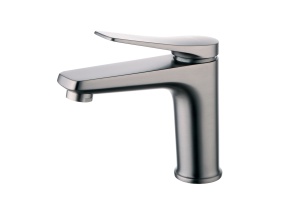 Смеситель Lemark Bronx LM3706GM для умывальника монолитный, графит