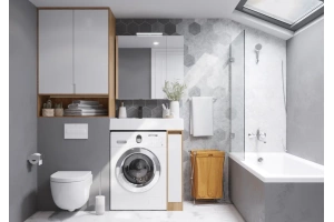 Комплект мебели Aquaton Лондри 20 светлое дерево-белый