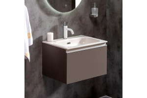 Тумба под раковину Armadi Art Vallessi 60 черный глянец - 2