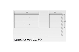 Тумба под раковину Belbagno Aurora 90 белый - 3