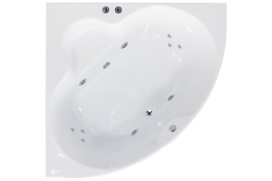 Ванна акриловая Royal Bath Fanke Comfort 140x140 с гидромассажем белый