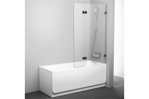 Шторка на ванну Ravak BVS2-100 R Transparent, фурнитура хром