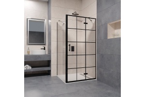Душевой уголок RGW Passage PA-77B R 120x100 профиль черный стекло прозрачное - 2