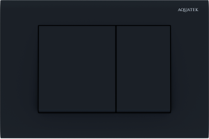 Кнопка смыва Акватек KDI-0000012 черная матовая