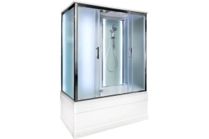 Душевая кабина Deto ЕМ 170х90 с гидромассажем, хром (EM4517LED+GM) - 3