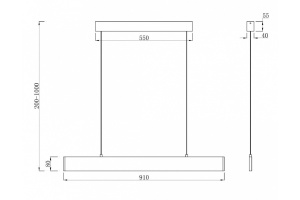 Подвесной светодиодный светильник Maytoni Step P010PL-L23B - 2