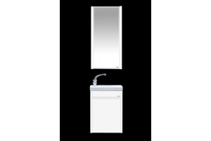 Тумба с раковиной Misty Мини 40 белая глянцевая - 2