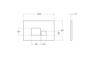Кнопка смыва BelBagno белая глянцевая (BB072BL) - 2