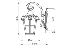 Светильник на штанге Maytoni Albion O413WL-01GB - 2