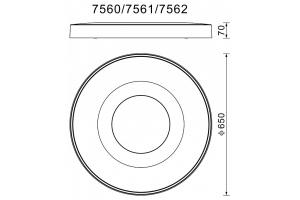 Накладной светильник Mantra Coin 7560 - 2